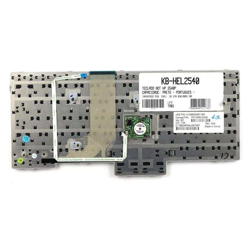 Teclado para Notebook HP Elitebook 2540P - BestBattery - Teclado